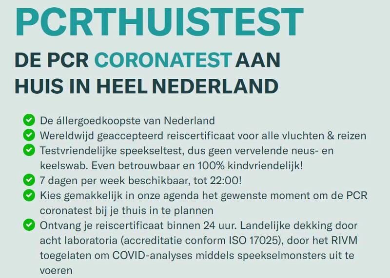 PCR test Thuis